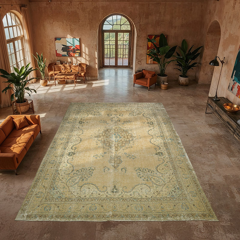 Vintage Turkish Hand-Knotted Rug - 12' 6" x 17' 11" (150" x 215") - K0080883