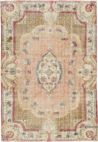 Vintage Turkish Hand-Knotted Rug - 5' 7" x 8' 2" (67" x 98")