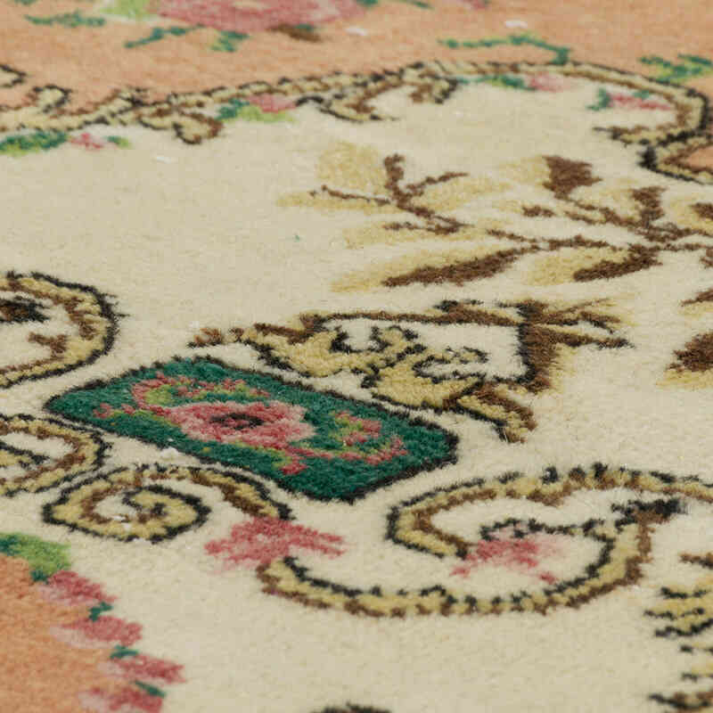Alfombra Vintage Turca Anudada a Mano - 112 cm x 210 cm - K0080888