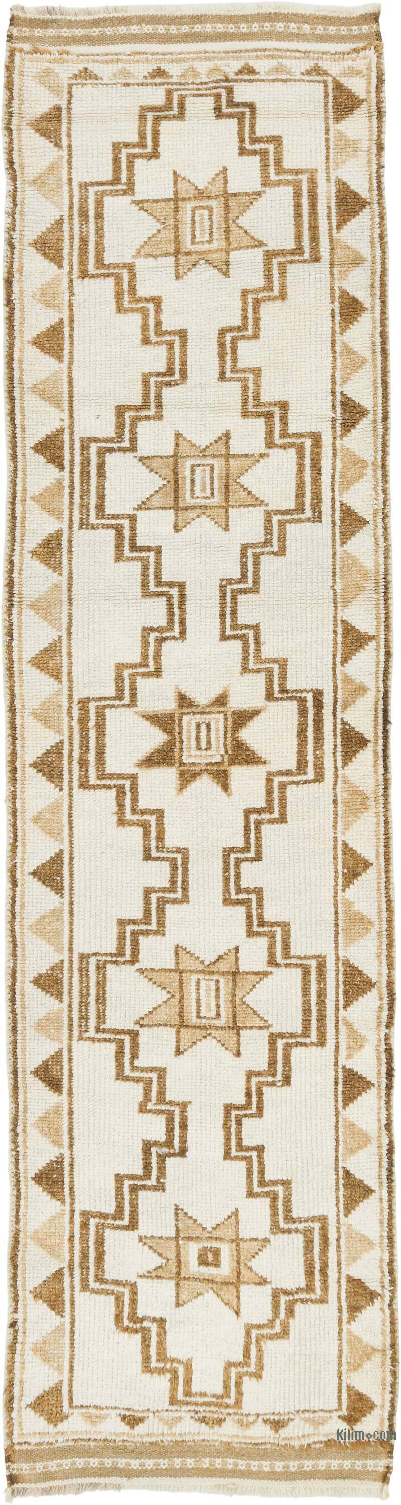 Vintage Tribal Runner Rug - 2' 11" x 10' 10" (35" x 130") - K0080897