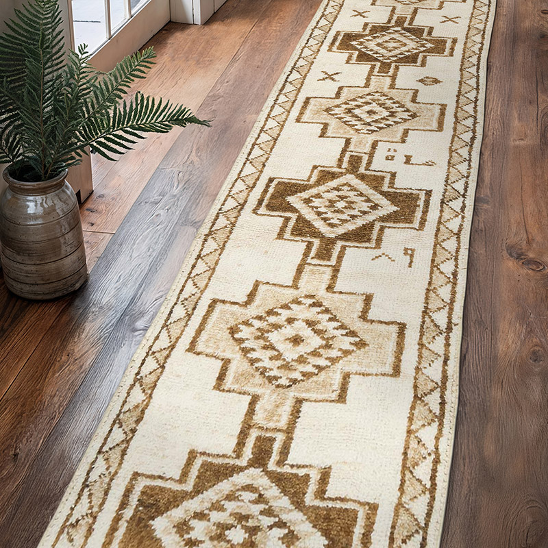 Vintage Tribal Runner Rug - 2' 11" x 12' 8" (35" x 152") - K0080899