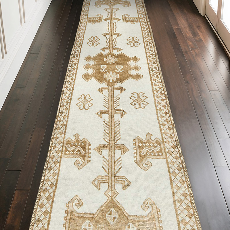 Vintage Tribal Runner Rug - 3' 6" x 13' 4" (42" x 160") - K0080902