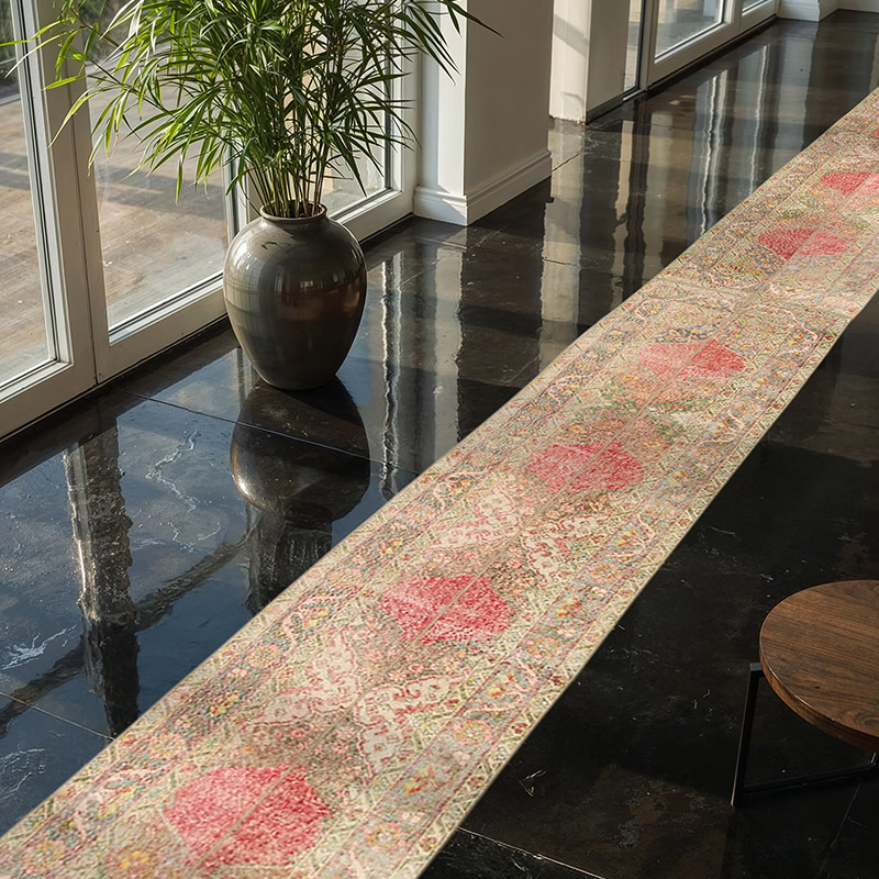 Alfombra Turca Vintage de pasillo - 70 cm x 770 cm - K0080909