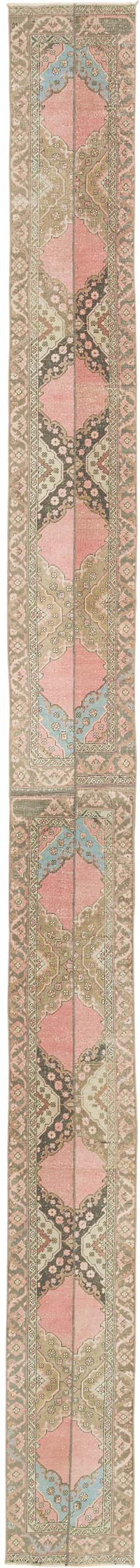 Alfombra Turca Vintage de pasillo - 64 cm x 775 cm