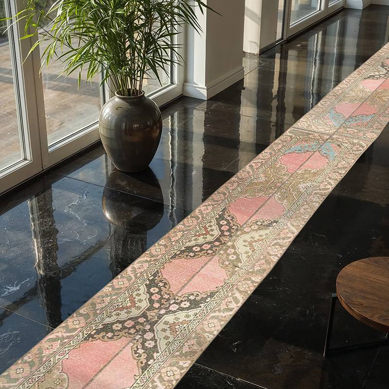 Alfombra Turca Vintage de pasillo - 64 cm x 775 cm - K0080910