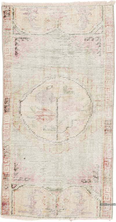 Vintage Turkish Hand-Knotted Rug - 2' 2" x 4' 1" (26" x 49")