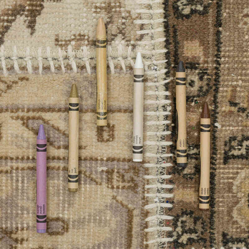 Patchwork Hand-Knotted Turkish Rug - 2' 11" x 9' 6" (35" x 114") - K0080918