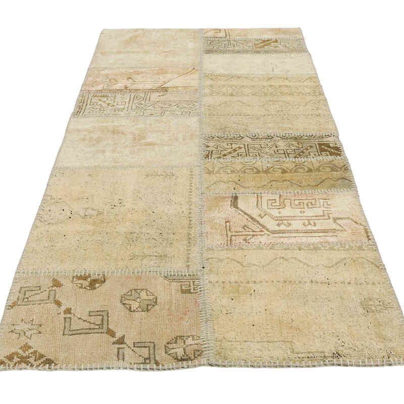 Patchwork El Dokuma Halı - 88 cm x 208 cm - K0080919