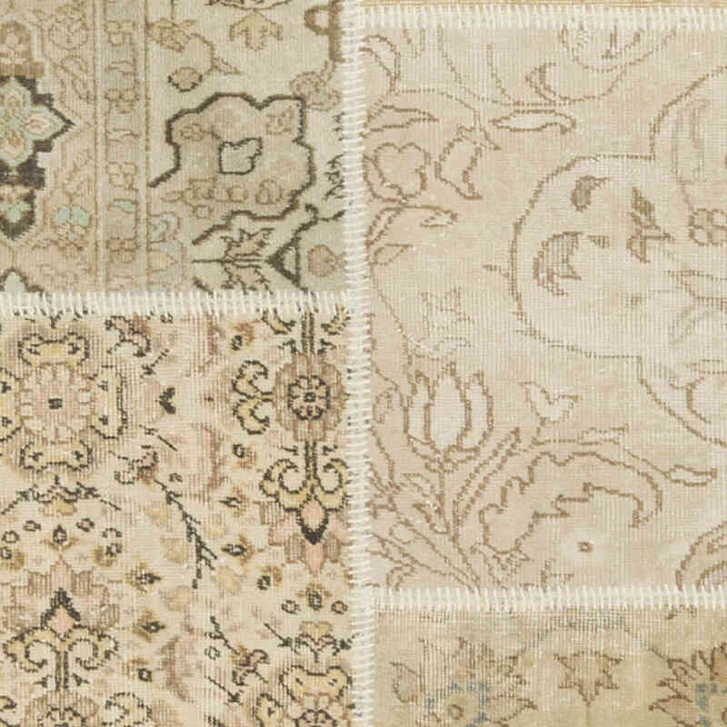 Patchwork Hand-Knotted Turkish Rug - 2' 11" x 15' 5" (35" x 185") - K0080922