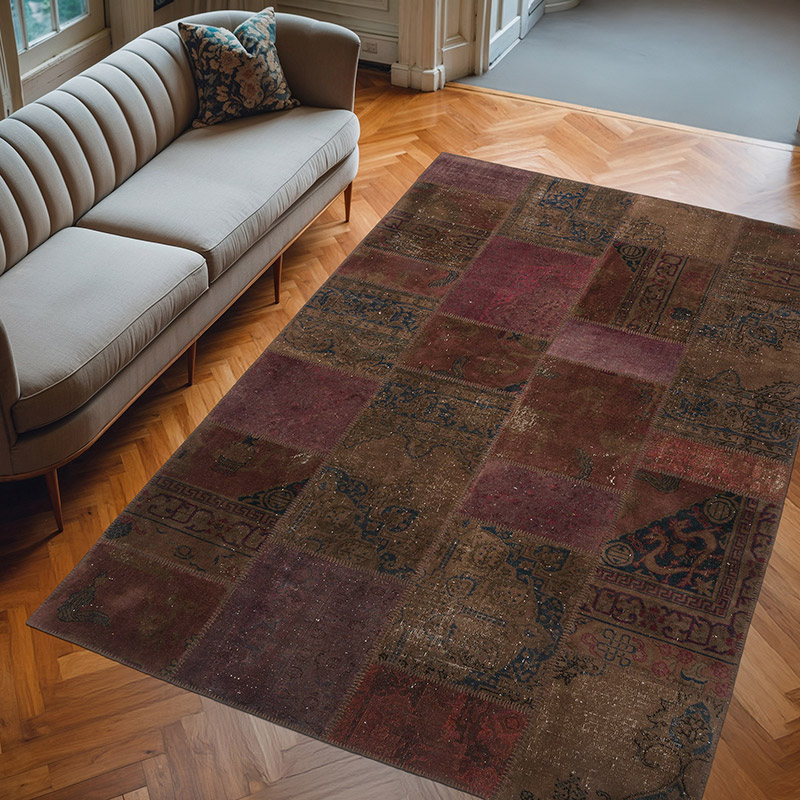 Alfombra Turca de Retazos - 201 cm x 300 cm - K0080924