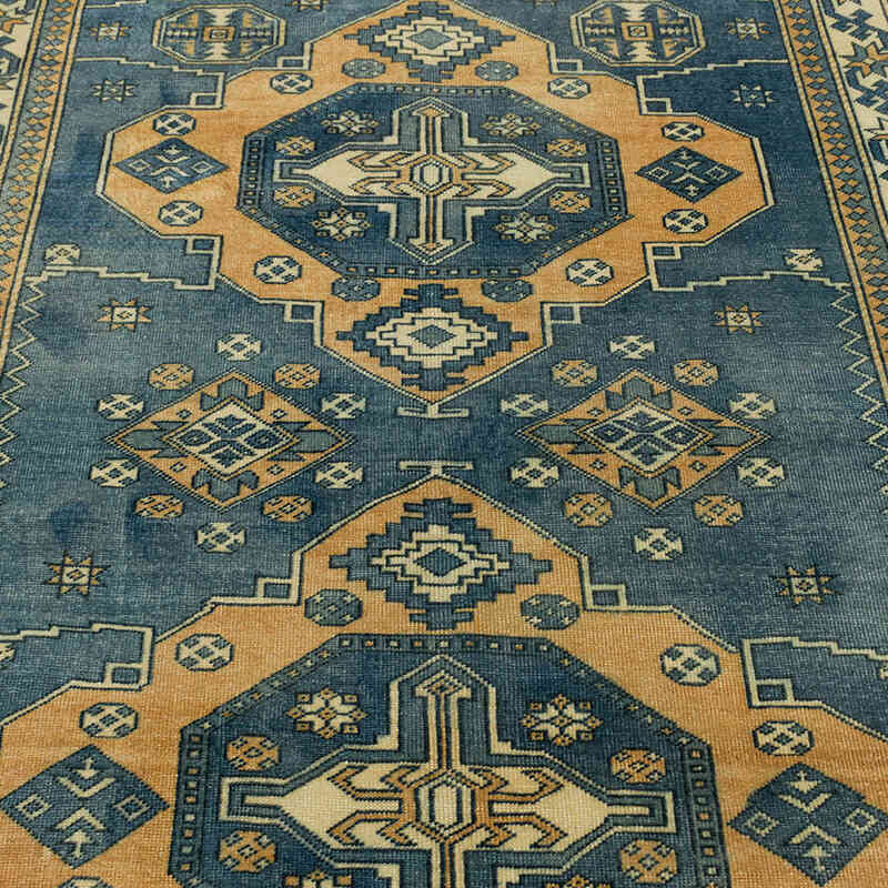 Alfombra Vintage Turca Anudada a Mano - 137 cm x 180 cm - K0080929
