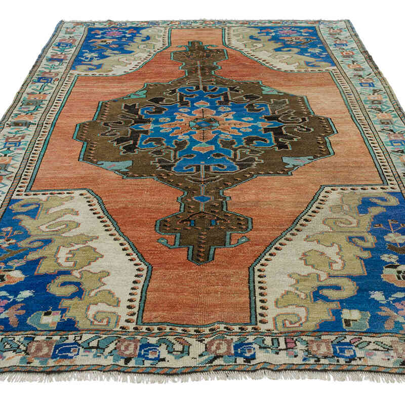 Alfombra Vintage Turca Anudada a Mano - 152 cm x 234 cm - K0080930
