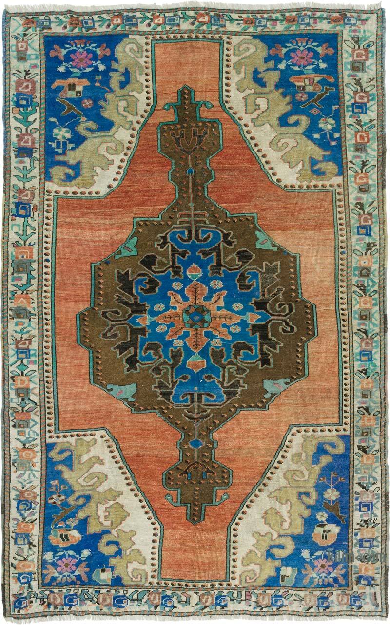 Alfombra Vintage Turca Anudada a Mano - 152 cm x 234 cm - K0080930