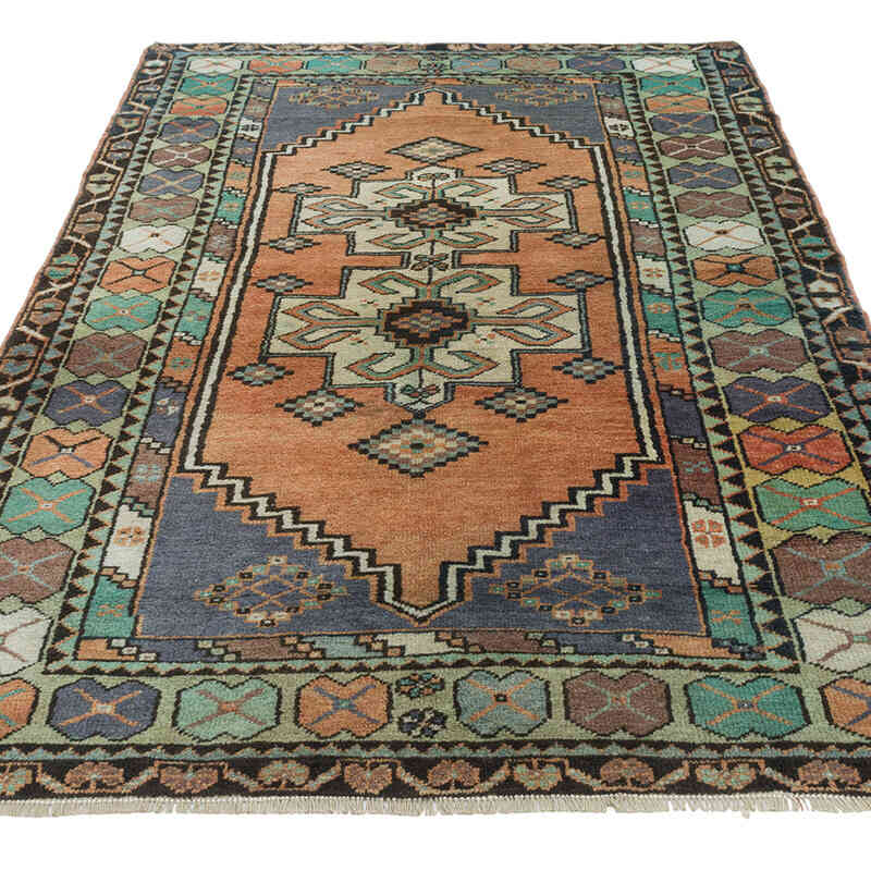 El Dokuma Vintage Halı - 116 cm x 210 cm - K0080931