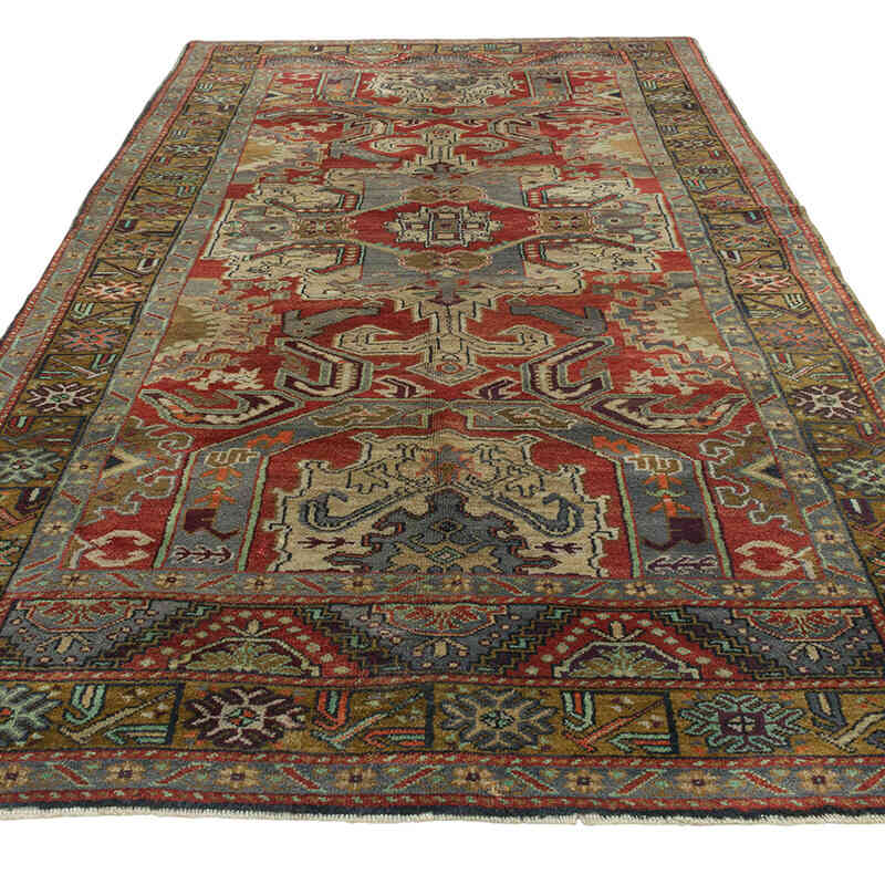 Alfombra Vintage Turca Anudada a Mano - 170 cm x 341 cm - K0080932