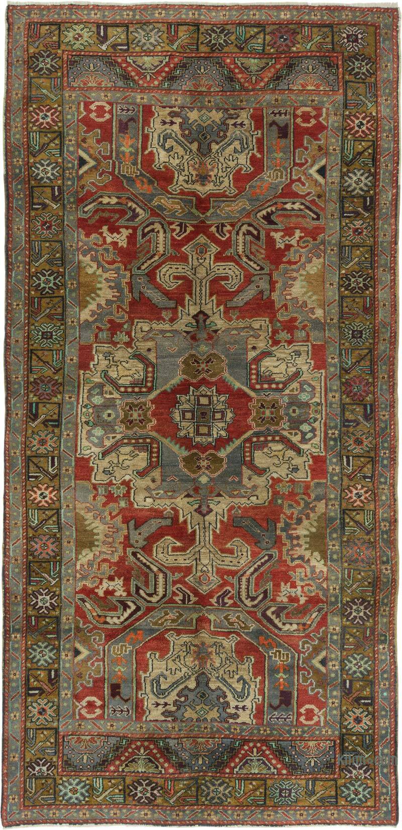 Alfombra Vintage Turca Anudada a Mano - 170 cm x 341 cm - K0080932
