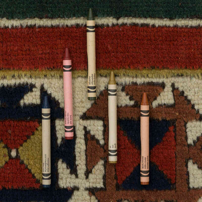 Vintage Turkish Hand-Knotted Rug - 6' 1" x 8' 11" (73" x 107") - K0080934