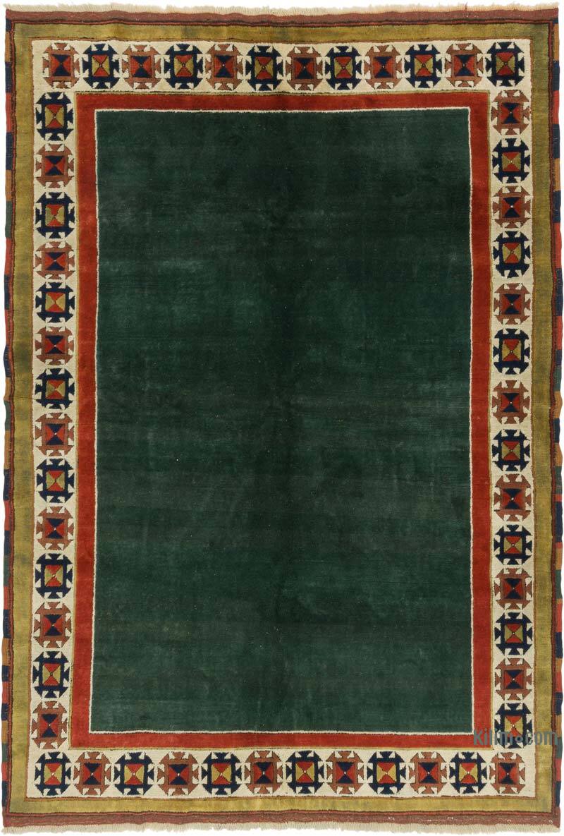 Vintage Turkish Hand-Knotted Rug - 6' 1" x 8' 11" (73" x 107") - K0080934