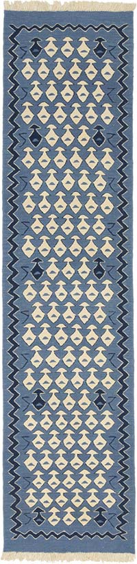 Yeni Kök Boya El Dokuma Yolluk Kilim - 86 cm x 350 cm