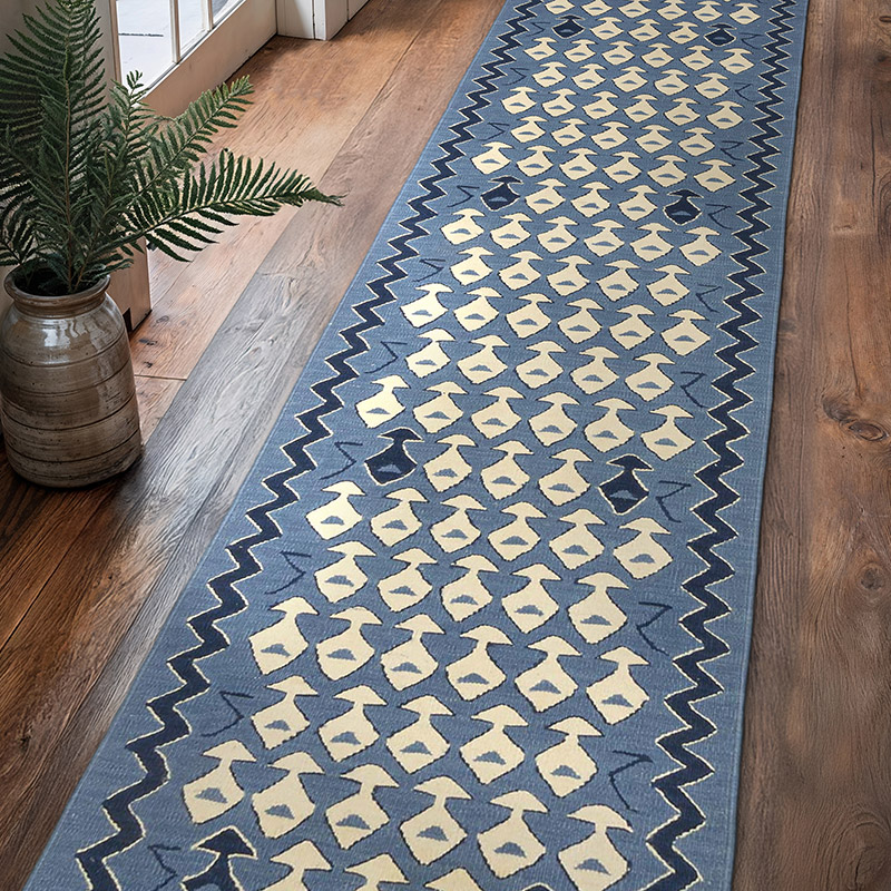 Yeni Kök Boya El Dokuma Yolluk Kilim - 86 cm x 350 cm - K0080964