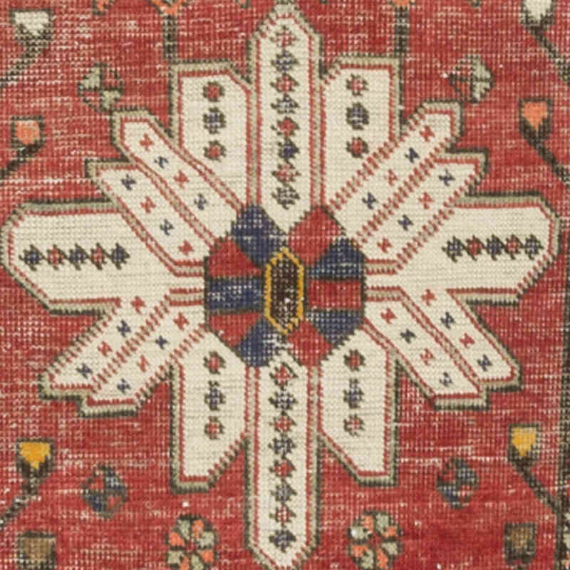 Pasillo Vintage Turco Anudado a Mano - 101 cm x 380 cm - K0080971