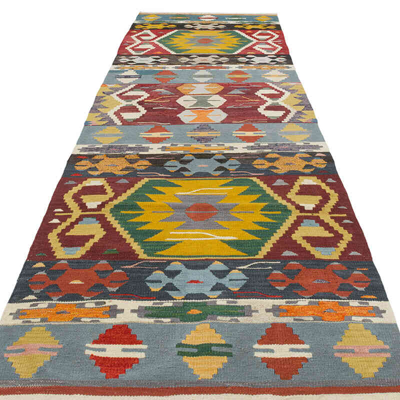 Corredor Nueva Alfombra Turca Kilim - 105 cm x 355 cm - K0080973