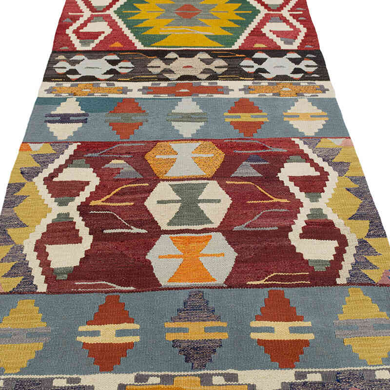 Corredor Nueva Alfombra Turca Kilim - 105 cm x 355 cm - K0080973