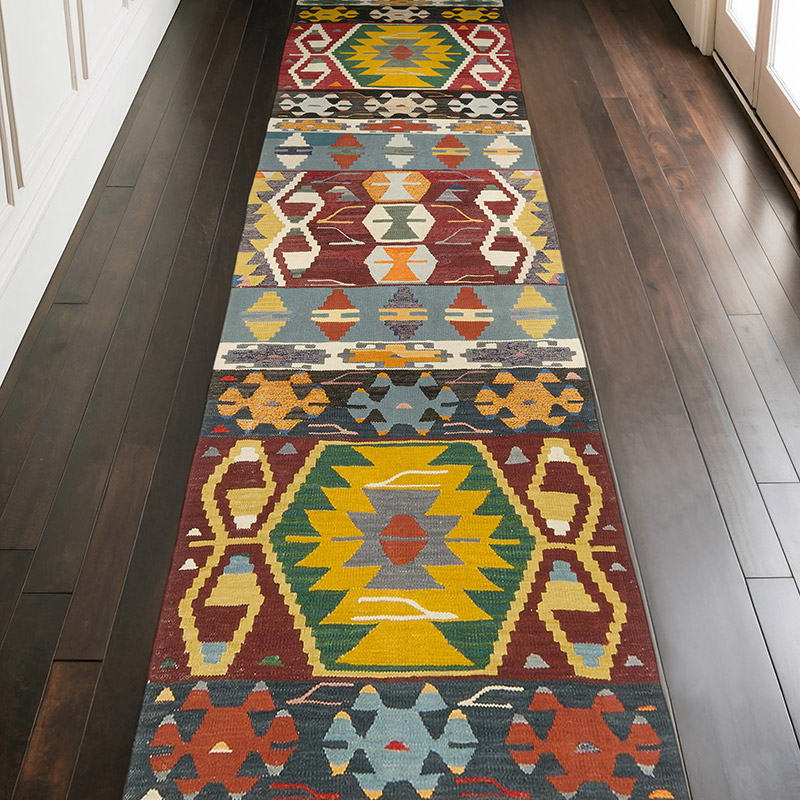 Corredor Nueva Alfombra Turca Kilim - 105 cm x 355 cm - K0080973