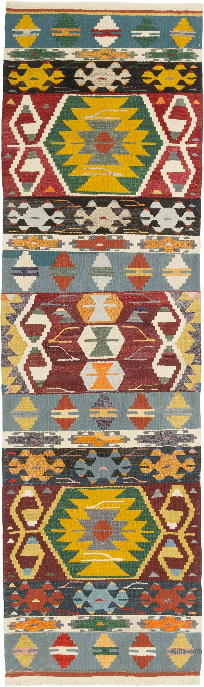 Corredor Nueva Alfombra Turca Kilim - 105 cm x 355 cm - K0080973