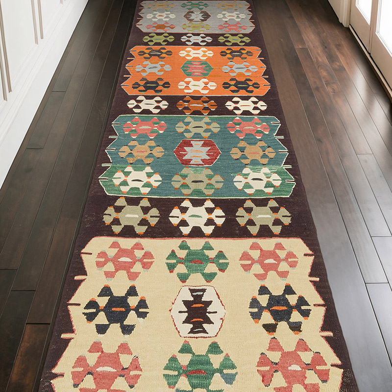 Corredor Nueva Alfombra Turca Kilim - 103 cm x 303 cm - K0080978