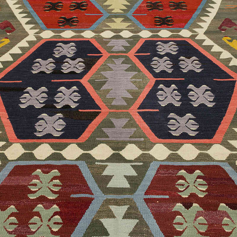 New Turkish Handwoven Kilim Rug - 8' 7" x 12' 3" (103" x 147") - K0080981
