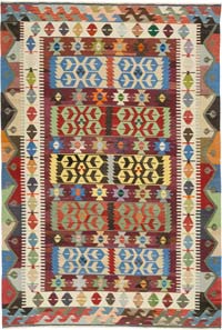 New Turkish Handwoven Kilim Rug - 8' 6" x 12' 6" (102" x 150")