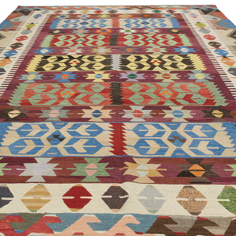 New Turkish Handwoven Kilim Rug - 8' 6" x 12' 6" (102" x 150") - K0080984