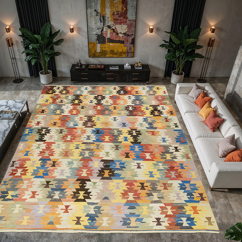 Nueva Alfombra Turca Kilim - 408 cm x 448 cm - K0080985