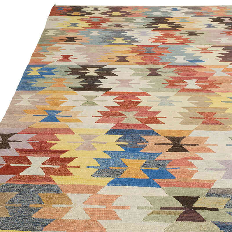 Nueva Alfombra Turca Kilim - 408 cm x 448 cm - K0080985