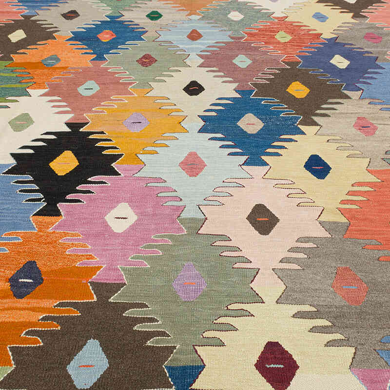 Nueva Alfombra Turca Kilim - 257 cm x 365 cm - K0080987