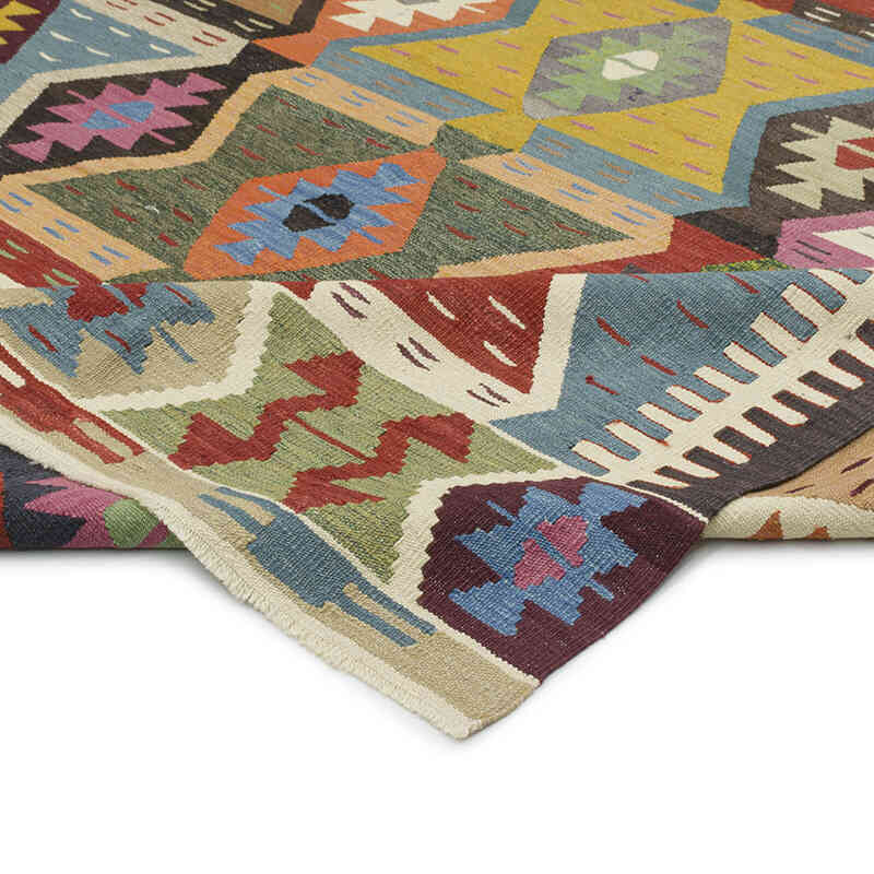 New Turkish Handwoven Kilim Rug - 8' 4" x 12' 2" (100" x 146") - K0080988