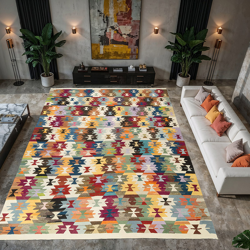 New Turkish Handwoven Kilim Rug - 12' 6" x 15' 1" (150" x 181") - K0080990