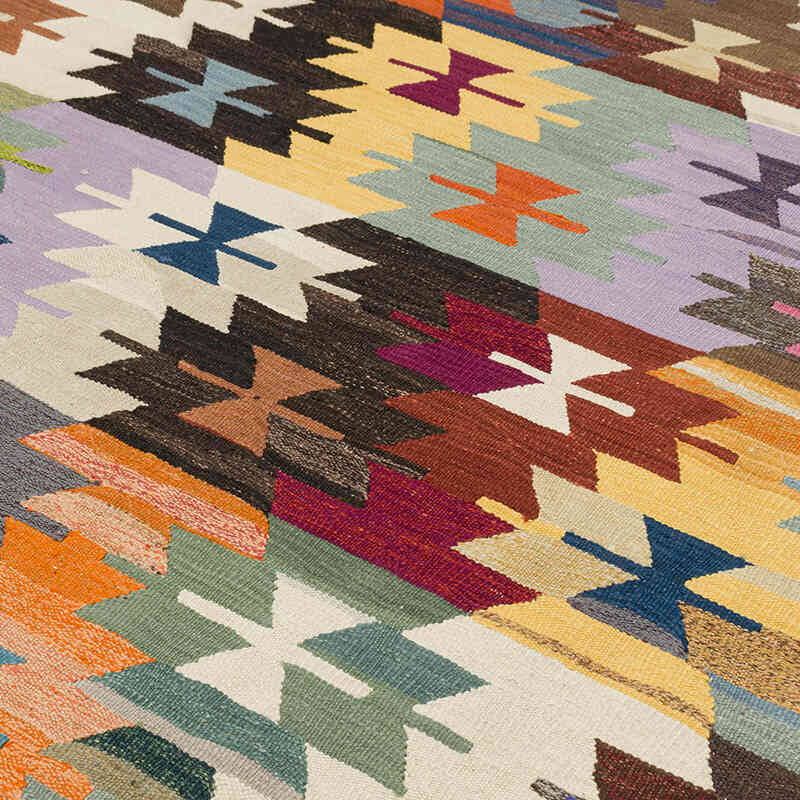 New Turkish Handwoven Kilim Rug - 12' 6" x 15' 1" (150" x 181") - K0080990
