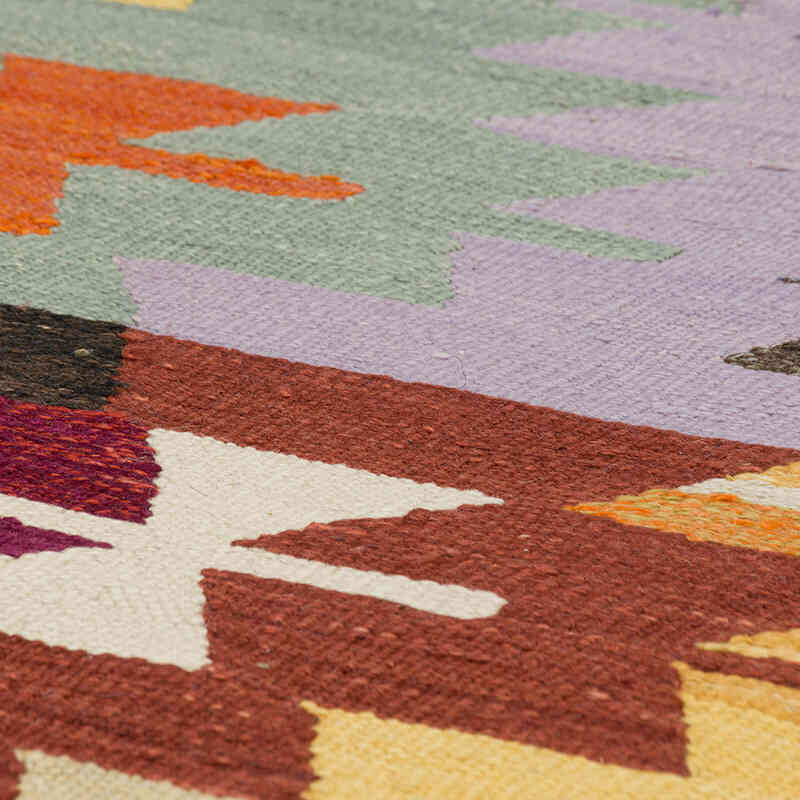 New Turkish Handwoven Kilim Rug - 12' 6" x 15' 1" (150" x 181") - K0080990