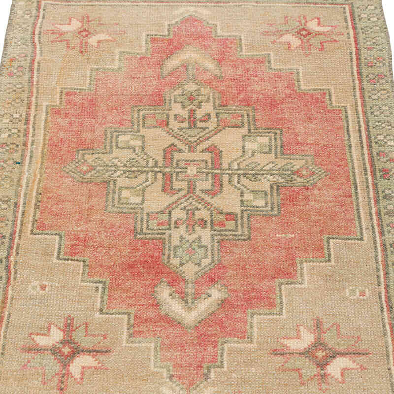 Alfombra Vintage Turca Anudada a Mano - 50 cm x 86 cm - K0080994