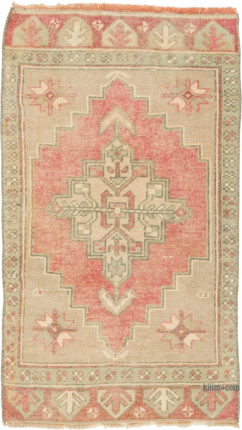 Alfombra Vintage Turca Anudada a Mano - 50 cm x 86 cm - K0080994