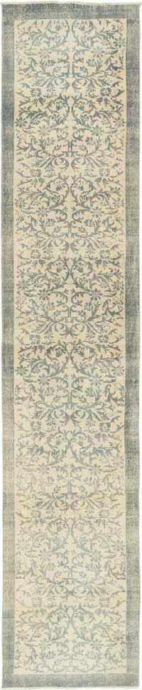 Vintage Turkish Hand-Knotted Runner - 2' 10" x 14' 6" (34" x 174")