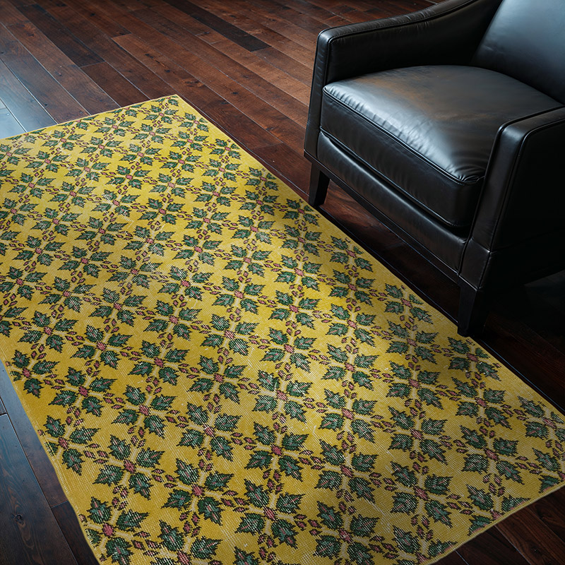 Vintage Turkish Hand-Knotted Rug - 3' 11" x 6' 7" (47" x 79") - K0080999