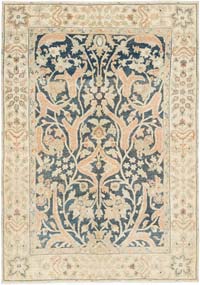 Vintage Turkish Hand-Knotted Rug - 4' 4" x 6' 2" (52" x 74")