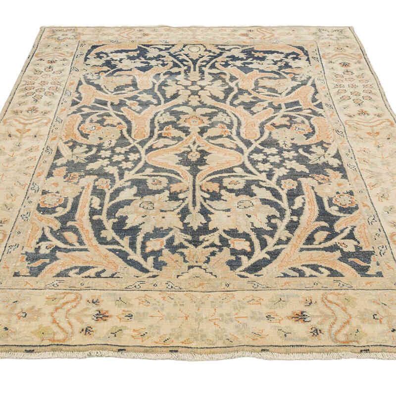 Vintage Turkish Hand-Knotted Rug - 4' 4" x 6' 2" (52" x 74") - K0081002