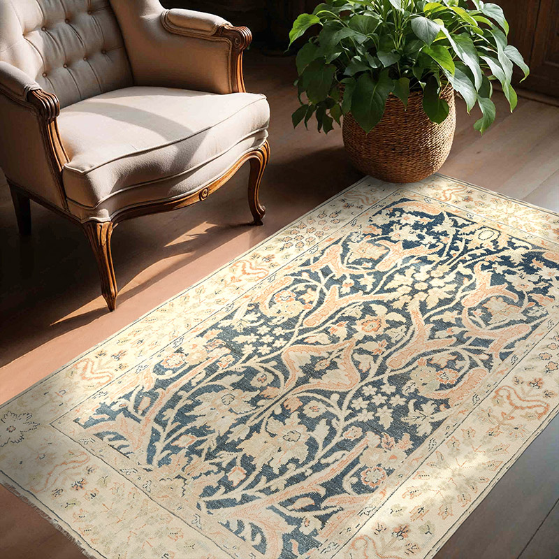 Vintage Turkish Hand-Knotted Rug - 4' 4" x 6' 2" (52" x 74") - K0081002