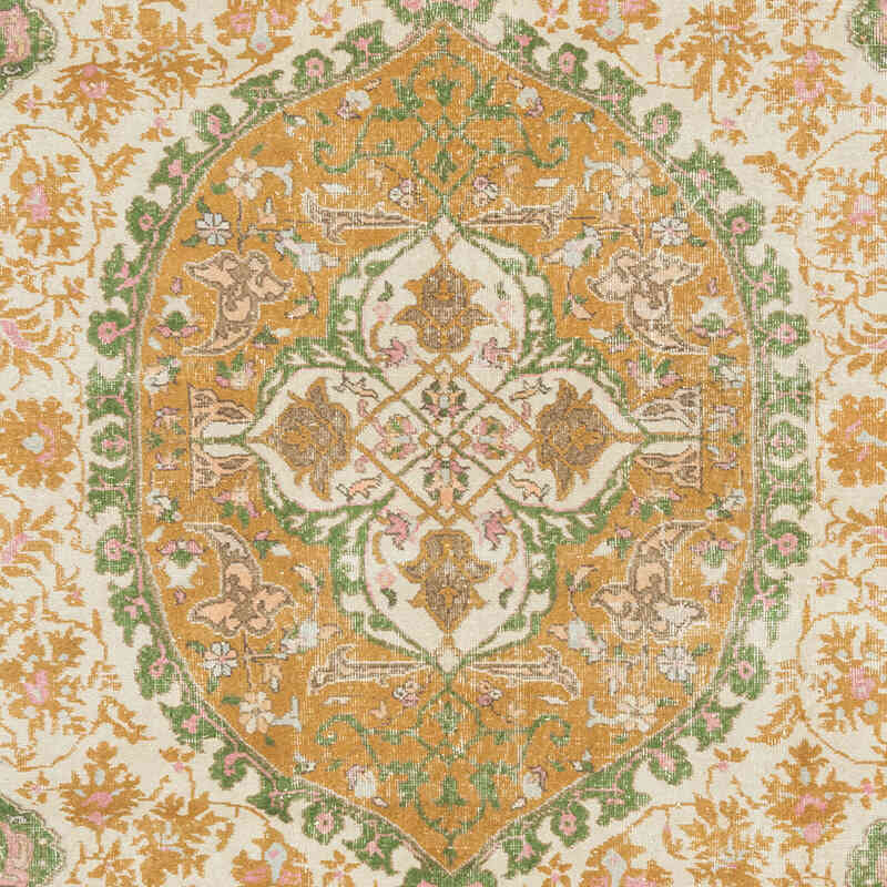 Alfombra Vintage Turca Anudada a Mano - 215 cm x 336 cm - K0081003