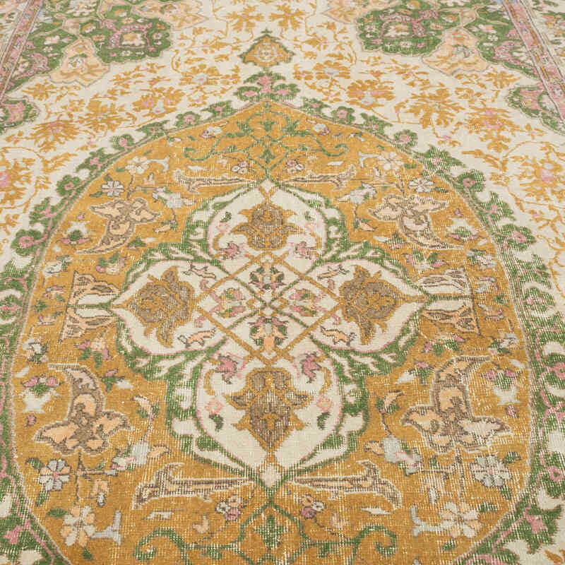 Alfombra Vintage Turca Anudada a Mano - 215 cm x 336 cm - K0081003