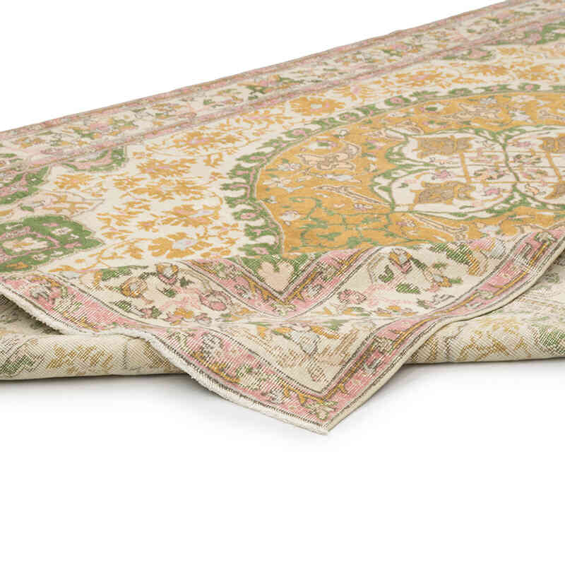Alfombra Vintage Turca Anudada a Mano - 215 cm x 336 cm - K0081003